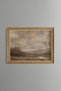 Birds Flying over the Foggy Valley - Vintage Patterned Painting - Fine Model