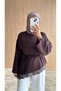 Women's Lace Tunic - Brown - 5