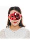 Red Color Costume Party Extra Shiny Prom Mask 15X10 cm