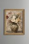 White and Yellow Wildflowers in a Ceramic Vase - Vintage Patterned Painting - Fine Model