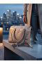 Leather Women's Handbag (Cream) - - 4