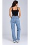 Women's Black Double Strap Buttoned Covered Tank Top - 3