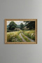 The Road Leading from the Daisies to the Cottage - Vintage Patterned Painting - Fine Model