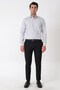 Slim Fit 100% Cotton Striped Gray Shirt Gk 764 - 2