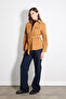 Belted Canvas Shirt Jacket - Camel - 4