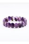 Natural Stone Amethyst Natural Stone Unisex Bracelet Eubramt4 Stress and Negative Energy - 2