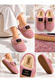Women's Silvery Non-Slip Lightweight Sole Powder House Slippers Furry Slippers Dowry Bundle Slippers Gift Slippers Stc1375 - 5