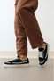 Ba0351 Lace-Up Leather Powder Casual Black Color Sports Shoes