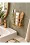 Niva Model Gold Adhesive Toothbrush Holder Bathroom Organizer 11X9,5X14 cm - 2
