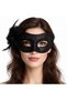 Black Glittery Feathered Prom Mask – Women's Party & Masquerade Mask - 2