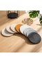 8 Pack Woven Cotton Coasters with Holder, 4.3 Inch Drink Coaster Set