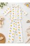 Chick Embroidered 100% Cotton Pajama Set for Babies 0-3 Months - 2