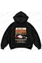 Ayrton Senna F1 Printed Black Oversize Boxy Sweatshirt