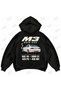 Bmw M3 E92 Front and Back Printed Oversize Boxy Hoodie