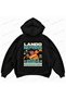 Lando Norris F1 Printed Oversize Boxy Hooded Hoodie Sweatshirt