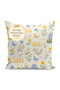 Flower Butterfly and Window House Patterned Digital Printed Single Wing Background Curtain (with Pillowcase as a Gift) - 4