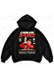 Carlos Sainz F1 Printed Black Oversize Boxy Sweatshirt