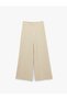 Straight Fit Textured Straight Wide Leg Pants