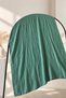 Plain Color Cotton Soft Shawl Green Color - 3