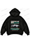 Porsche 911 Gt3 Rs Printed Oversize Boxy Hooded Hoodie Sweatshirt