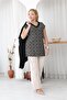 Plus Size Double Set: Blouse and Cardigan - 2