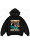 Fernando Alonso F1 Printed Black Oversize Boxy Hoodie Sweatshirt