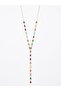 Colorful Stone Design Pinterest Y Necklace |   Does Not Darken |   Women's Necklace with Gift Box - 2