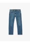 Normal Waist Cotton Straight Fit Jean Trousers with Pockets - Mark Jean - 5