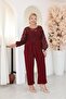 Plus Size Lace Detailed Evening Dress Jumpsuit - 7