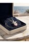 Silver Color Chain Shiny Rose Pink Stone Steel Necklace - 4