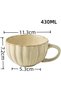 Large Ceramic Coffee Mug and Cereal Breakfast Cup with Handle, Hand-painted Retro Style Mug for Espresso & Cappuccino, Dishwasher and Microwave Safe (FangJu) - 5