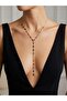 Colorful Stone Design Pinterest Y Necklace |   Does Not Darken |   Women's Necklace with Gift Box