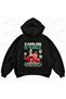 Carlos Sainz F1 Graphic Printed Oversize Boxy Hooded Sweatshirt