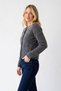 Glittery and Sequined Anthracite Women's Cardigan 26K0054K1 - 3