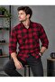 Men's Checkered Double Pocket Lumberjack Shirt with Buttons - 4