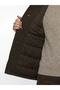 Brown Regular Fit Stand Collar Men's Puffer Jacket - 3