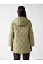 Two Mt Shop Quality Lcw Everyday Khaki Hooded Oversize Women's Puffer Coat - 4