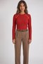 Button Detailed Red Women's Blouse 26K0292K1