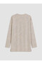 Two Mt Shop Quality Lcw Everyday Brown Diving Fabric Leopard Oversize Women's Tunic - 6
