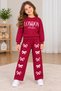 Girl's London Printed Bowknot Top and Bottom Tracksuit Set – 2-Piece Sports Set - 3