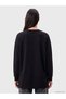 Two Mt Shop Quality Lcw Everyday Black Diving Fabric Printed Comfortable & Relaxing Women's Sweatshirt Tunic - 4