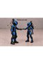 Biker Figure Keychain Set with Helmets for Couples – 2-Piece 3D Printing Lover Gift for Women and Men - 2
