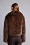 Regular Fit Faux Fur Brown Women's Jacket I0270Ax/Bn530 - 5
