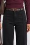 High Waist Black Women's Jean Trousers 26K0340K1 - 2