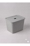 Ultra Large 24 Liter 40X30X30 cm Polypropylene Plastic Organizer with Gray Lid - Toy Box and Storage Basket - 3
