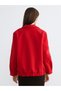 Alita City Lcw Vision Red Cashmere Plain Loose & Spacious Women's Jacket - 4