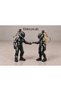 Couples' Special Biker Figure Keychain Set with Helmets - Blonde Woman and Man 2-Piece 3D Printing