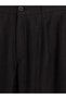 Black Polyviscon Men's Pleated Trousers - 3