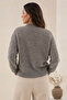 Crew Neck Anthracite Women's Sweater 26K0061K1 - 3