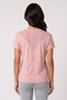 Women Relaxed Fit Short Sleeve Training T-Shirt, Peach - 4